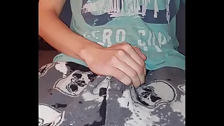 Young shaved twink strokes and busts!